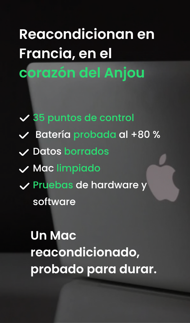 MacBook de Apple reacondicionado en Francia – 35 puntos de control de Okamac